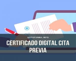 Certificado digital cita previa