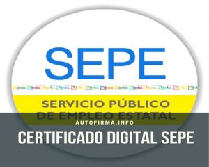Certificado digital sepe