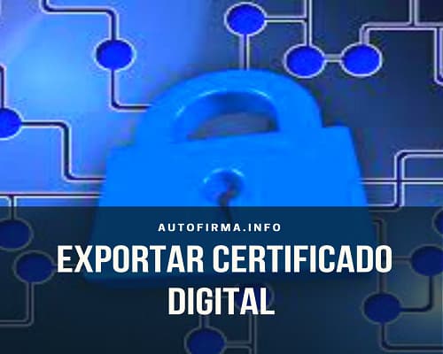 Exportar certificado digital