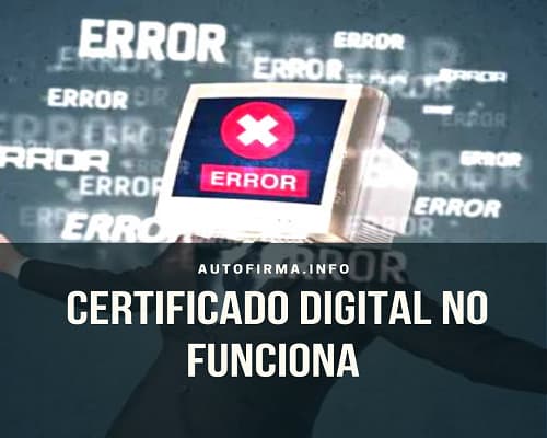 certificado digital no funciona